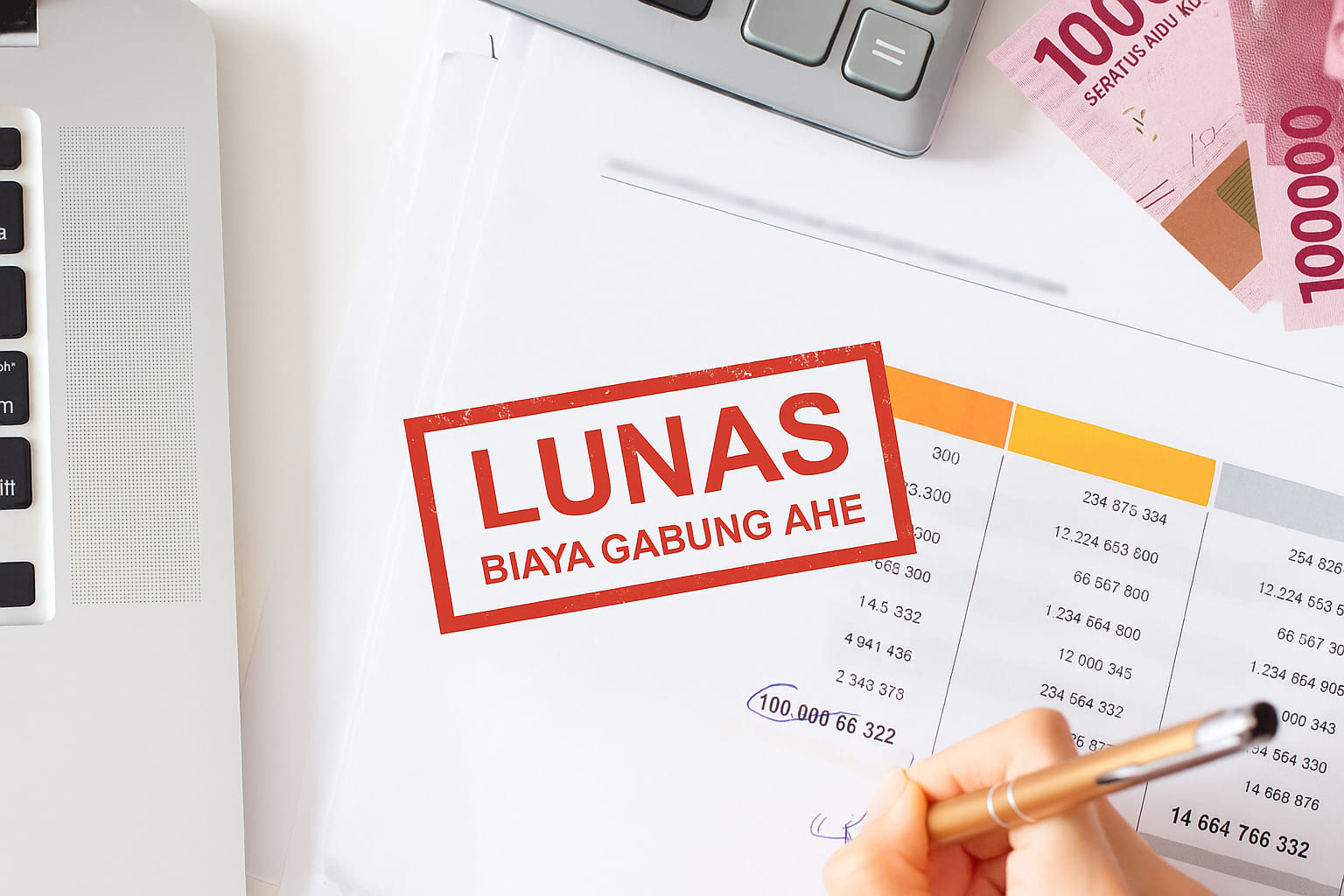 Pelunasan pembayaran biaya gabung Kemitraan Ahe